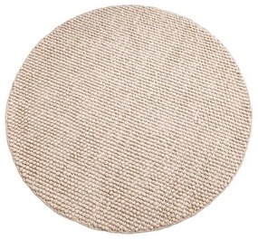 Covor rotund realizat manual Wool 150cm, bej