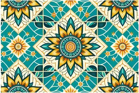 Tablou - Model turcoaz (90x60 cm)