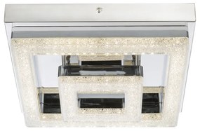 Plafoniera LED Fogo 4246-16, 16W, 950lm, lumina neutra, IP20, crom+alba+transparenta, Globo Lighting
