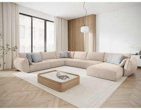 Colțar bej (pe partea stângă) Vanda – Mazzini Sofas