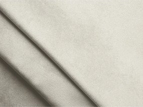 Colțar crem extensibil/cu spațiu de depozitare cu tapițerie din catifea (în formă de "U") Kalena – Makamii