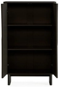 Dulap negru 80x130x40 cm Solei – MOME