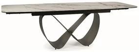 Masa de dining alba AMBER BIANCO 160(240)X95, extensibila