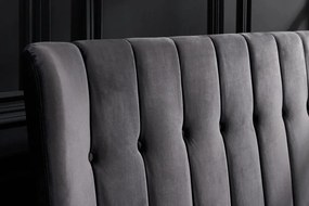 Pat dublu tapitat design modern Sixties 160x200cm, gri inchis A-6540995 VC