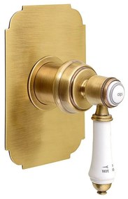 Baterie în culoarea bronzului pentru duș încastrată (1 ieșire) Vienna – Sapho