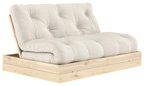 Canapea bej extensibilă cu tapițerie din in 145 cm Flip – Karup Design