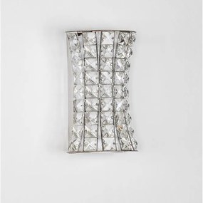 Aplica de perete LED crom, cristale sticla CELYSIA