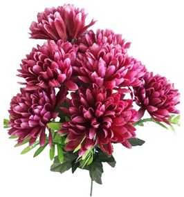 Buchet artificial de Crizanteme, mov, înălțime 58 cm