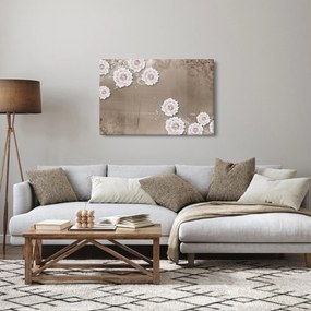 Tablou - Draperie cu flori (90x60 cm)