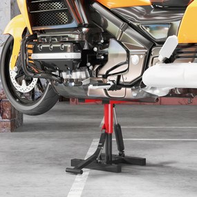 HOMCOM Cric Elevator Moto din Oțel, Capacitate 150 kg, Înălțime Reglabilă | Aosom Romania