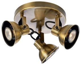 Plafonieră în culoarea bronz cu abajur din metal Rocco – Markslöjd