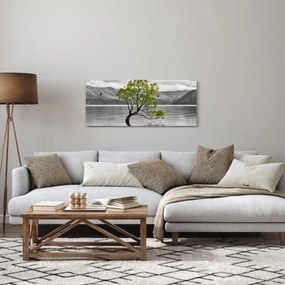 Tablou copacului în mijlocul lacului (120x50 cm)