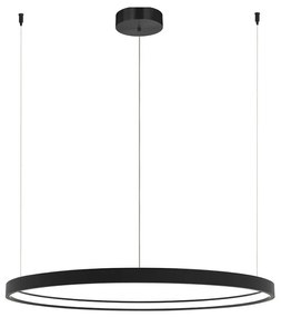Lustra LED dimabila design modern Cirrcle D-90cm negru