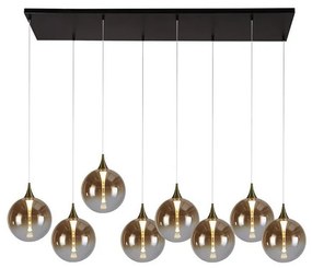 Lustra cu 8 pendule LED design modern minimalist Alchemy