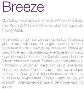 Pendul design modern minimalist BREEZE SP1 SMALL negru 137681