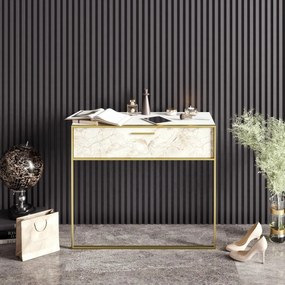 Masă decorativă Polka White