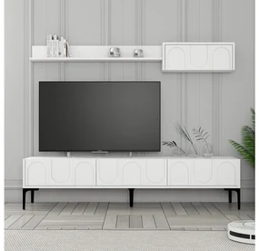 Mobilier living Bipemu 4 (alb + negru). 1095711