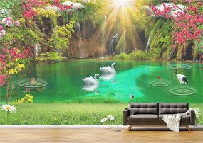 Tapet Premium Canvas - Lacul din padure
