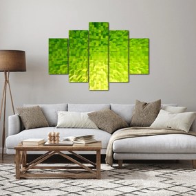 Tabloul cuburilor galbenverzui (150x105 cm)