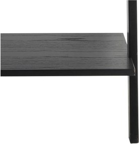 Bibliotecă de perete Actona Writex, înălțime 183 cm, negru