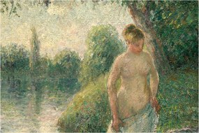 Tablou - Camille Pissarro, The Bather, reproducere (90x60 cm)