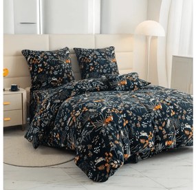 Lenjerie de pat microplus VULPE SI IEPURE verde inchis Dimensiunile lenjeriei: 70 x 90 cm | 140 x 200 cm