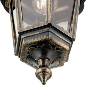 Pendul exterior stil clasic IP43 Puchberg AL 11K/82502 schwarz-gold/rauch OR