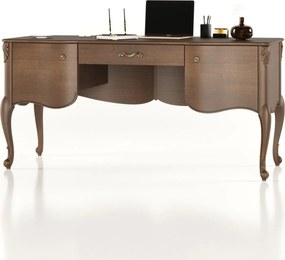 Birou lemn masiv Celisea, 165 × 71,5 × 79 cm - Ivoire