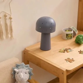 Atmosphera - Lampă de masă pentru copii STARRY MUSHROOM, 1xE14/25W/230V, albastră