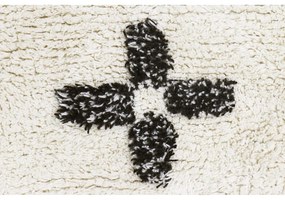 Covor crem lavabil/țesut manual din bumbac 170x240 cm Bereber Rhombs – Lorena Canals