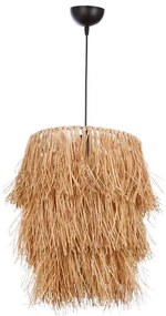 Pendul pe cablu TASSEL 1xE27/40W/230V, abajur din rafie