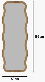 Oglindă Aror Natural 50 x 160 cm