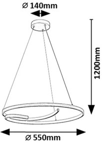 Lustra LED suspendata stil minimalist Niloo