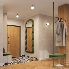 Aplică de perete verde ø 12 cm Orbital – Sollux