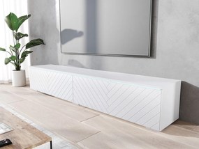 Dulap TV Dlana 180 MDF (Alb + Alb ) (cu iluminat LED alb). 1106212
