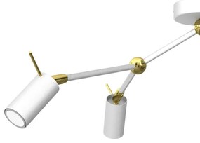 Spot IRIS 3xGU10/MR11/40W/230V alb/auriu