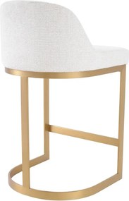 Scaun de bar design LUX, Counter Stool Condos alb