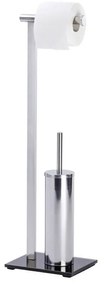 Suport pentru hârtie igienică și perie de toaletă Wenko Lava