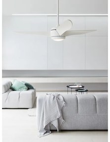 Ventilator LED de tavan Lucci air 512911 AIRFUSION LED/20W/230V lemn/alb + telecomandă