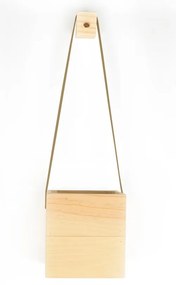 Ghiveci din lemn de brad Surdic Colgante, 17 x 62 cm, maro