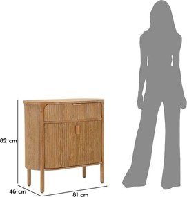 Comodă în culoare naturală din lemn de brad 81x82x46 cm Gothenburg – Mauro Ferretti