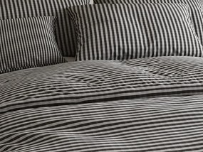 Lenjerie de pat creponata ARLENA neagra Dimensiune lenjerie de pat: 70 x 90 cm | 140 x 200 cm