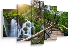Tablou - Lacurile Plitvice (150x105 cm)