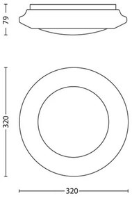 Plafonieră LED Philips 33362/31/17 MYLIVING CINNABAR LED/16W/230V 4000K