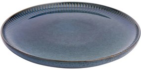 Farfurie întinsă de porțelan Altom Reactive Stripes albastru, 26 cm