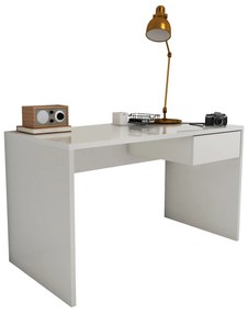 Birou haaus Napa, Alb, PAL 25mm, 130 x 65 x 75 cm