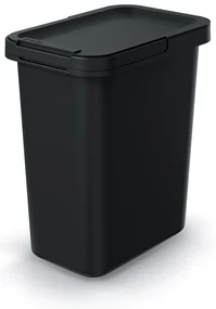 Coș de gunoi suspendat, 12 l, negru