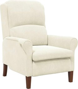 vidaXL fotoliu Crem 76 x 94 x 102 cm Catifea