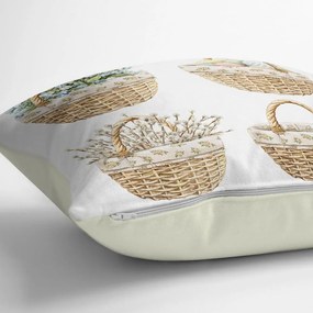 Față de pernă 43x43 cm cu model de Paști – Mila Home