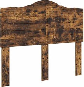 vidaXL Tăblie cap Stejar fumuriu 120 cm Lemn compozit